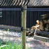 Kastanien Holz mit Breitbandzaun