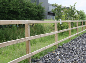 Reitplatzeinzäunung aus Holz - Reitplatzzaun
