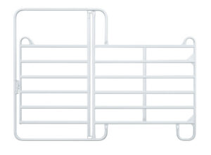 Stahl Weidepanel mit Tor | 300 cm